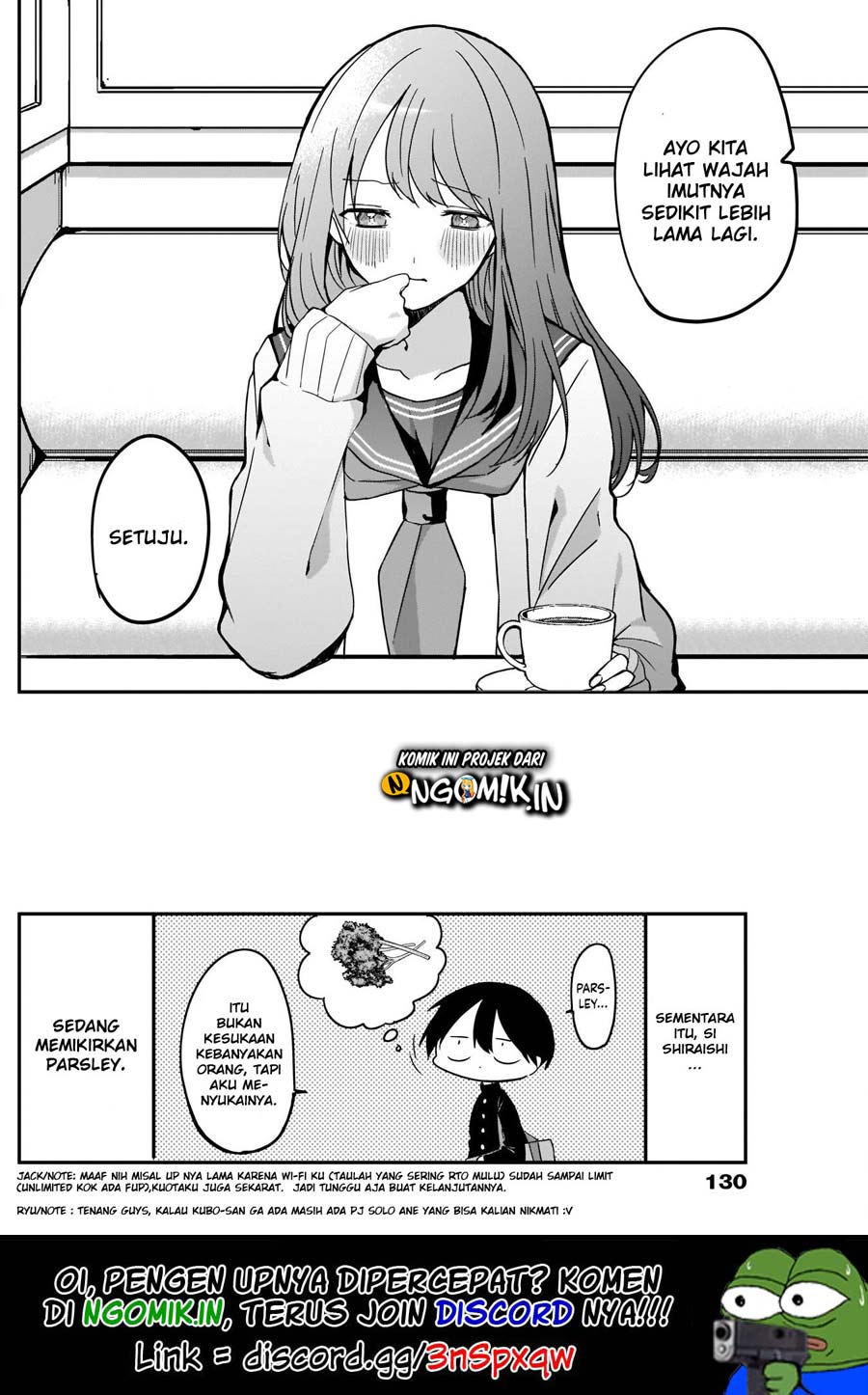 Kubo-san wa Boku (Mobu) wo Yurusanai Chapter 15 Bahasa Indonesia